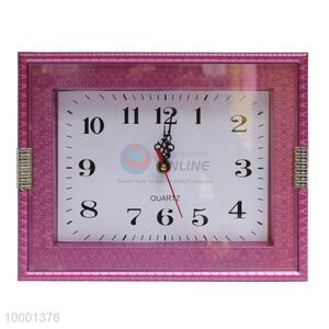 Rectangle simple wall <em>clock</em>