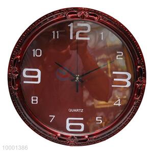 Round plastic wall <em>clock</em>