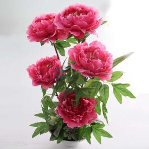 Handmade Beautiful Artificial Peony Bonsai Home Decoration