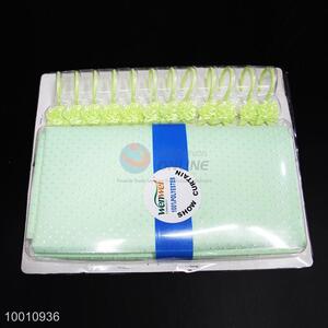 Wholesale High Quality Green Satin Shower Curtain