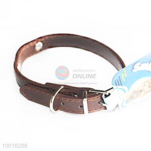 Wholesale Cheap Brown PU <em>Dog</em> <em>Collar</em>/<em>Dog</em> Leashes