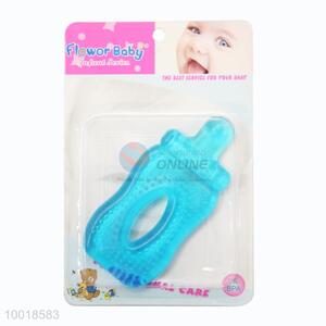 Blue Feeding-bottle Shaped Bite <em>Teether</em> For <em>Baby</em> Biting
