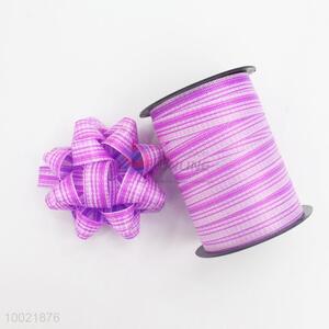 WholeSale Holiday Gift PET/PP Wiredrawing Pull Flower Ribbon 4 Ribbons and 1 Curling Ribbon