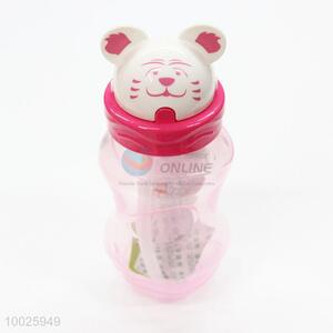 High Quality Tiger Transparency Sports 360ML Bottle With Straw And Strap