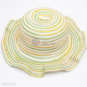 Wave Brim Woven Beach Hat