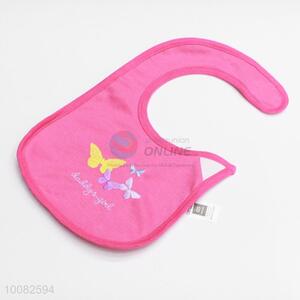 Cute butterfly embroidery baby saliva towel