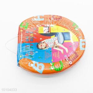 Orange Letter Pattern Baby Toilet Seats Pedestal Pan