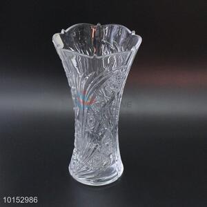 Stylish design clear glass flower vase