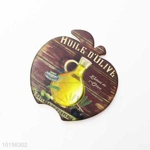 O'Olive Pattern Apple Shaped Ceramic Placemat/Cup Mat/Pot Mat