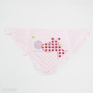 Super quality triangle shaped cotton baby saliva towel