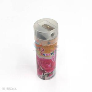 Wholesale Barrel Packaging Color Pencil With Sharpener