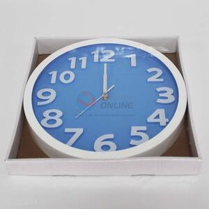 Classic Blue Round Clock