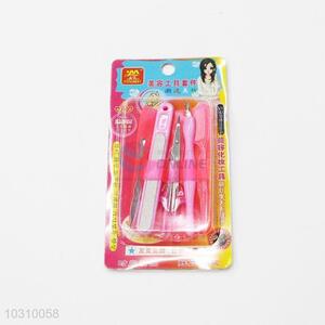 Girl Beauty <em>Set</em> Cuticle Pusher/ Eyebrow <em>Scissors</em>/ <em>Nail</em> File/ Comb/ Earpick for Sale