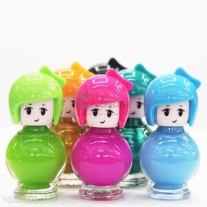Lovely Cartoon Girl Shaped Bottle DIY Nail Polish
