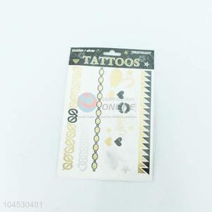 Best selling metallic temporary tattoo fake tattoo