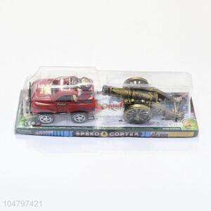 Factory Excellent Kids Toy Pull Back Jeep Car and Cannon Toy