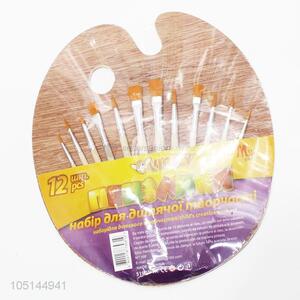 Promotional Gift Wooden Drawing Tray Color Palette Art Paint for Oil Watercolour