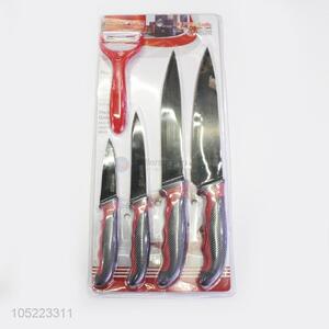 Promotional Item 5pcs Kitchen Ceramic Knife Set with Peeler