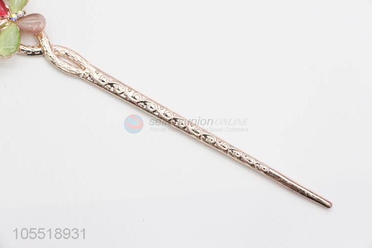 Newest Colorful Rhinestone Chignon Hairpin for Women