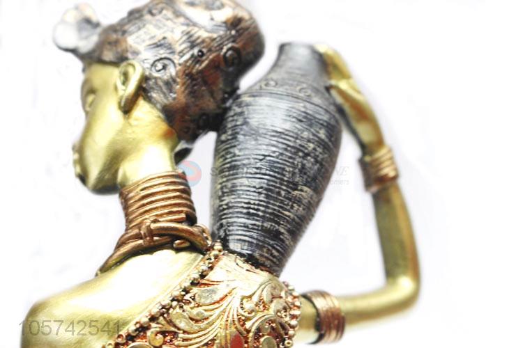 Wholesale Top Quality Modern Abstract Resin Craft African Women Figurine