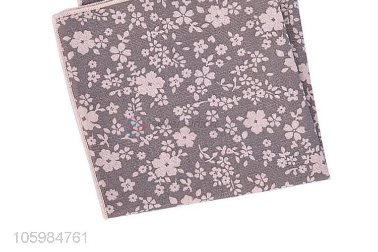 Cheap new custom logo 100% cotton men pocket square