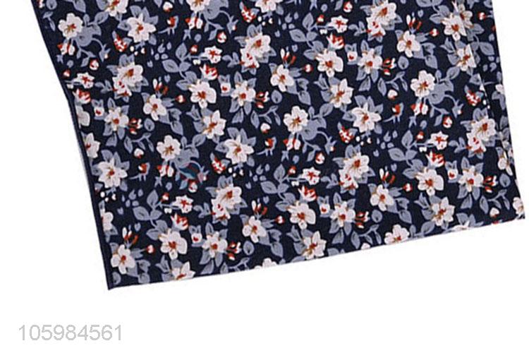 High quality beautiful floral print suit pocket square