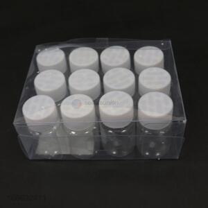 Wholesale 12 Pieces Transparent Plastic Bottles With Sealing Paper
