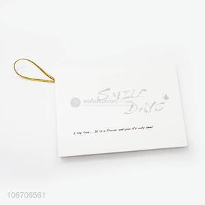 Hot sale rectangle thank you cards paper greeting card