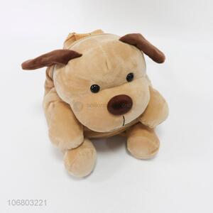 Cartoon Dog Shape Plush Backpack For Children
