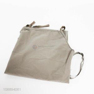 Wholesale solid color oilproof pu leather apron for kitchen