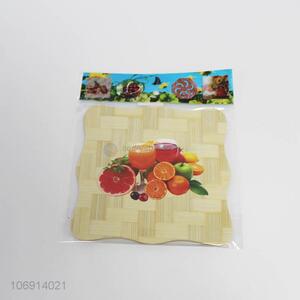 High quality square shape bamboo heat insulation pot pad