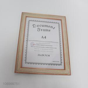 Good quality home decoration A4 size certificate photo frames