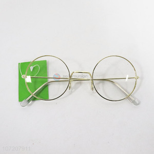 Factory Price Golden Round Eyeglasses Frame Plastic Glasses