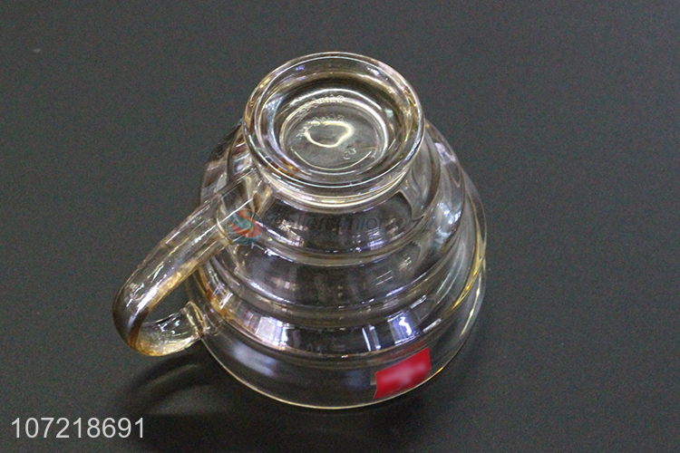 Top Selling Transparent Glass Cup Drinking Mugs Cup With Handle