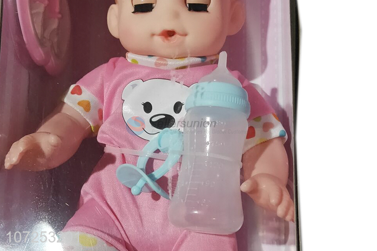 Unique Design Vinyl Cute Baby Doll Play House Toy Set