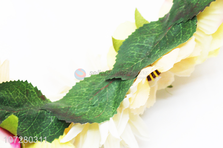 Factory Wholesale New Designs Artificial Flower Headbands Wreaths