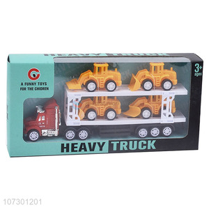 New Products Kids Toy Car Inertia Heavy Trailer Trucks Toys Set