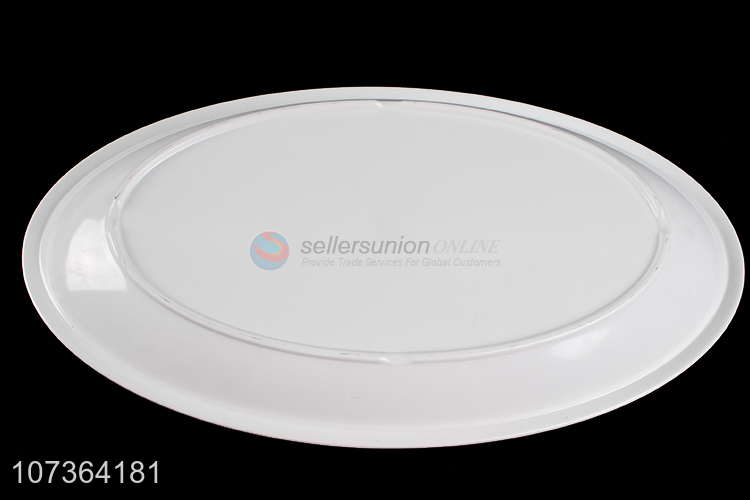 Wholesale Oval White Dinner Plate Fashion Melamine Tableware
