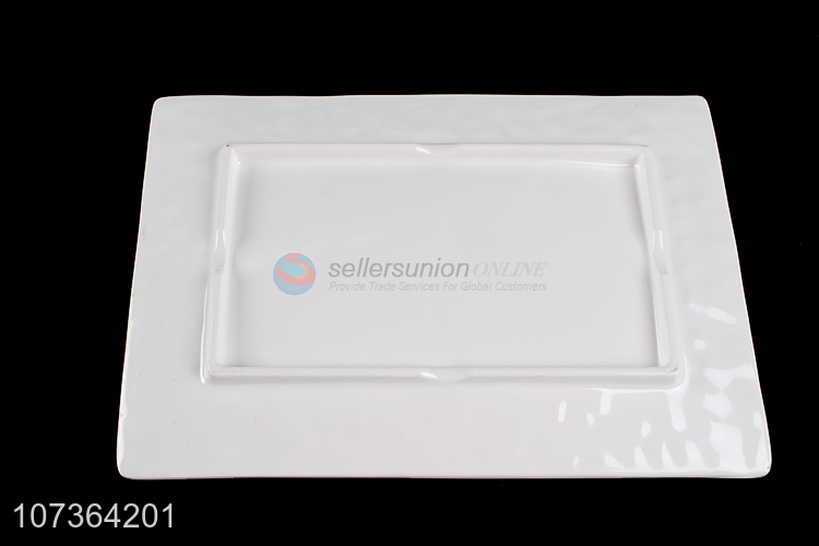 New Style White Melamine Plates Household Rectangle Plates