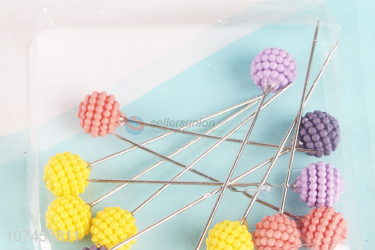 Creative Design 10 Pieces Waxberry Head Sewing Straight Pins