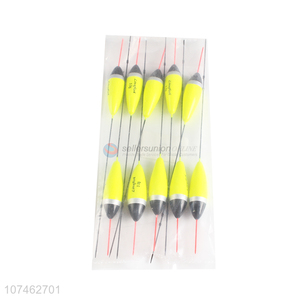 Best Quality Yellow Carbon Feet Fishing Float Bobber Vertical Buoy