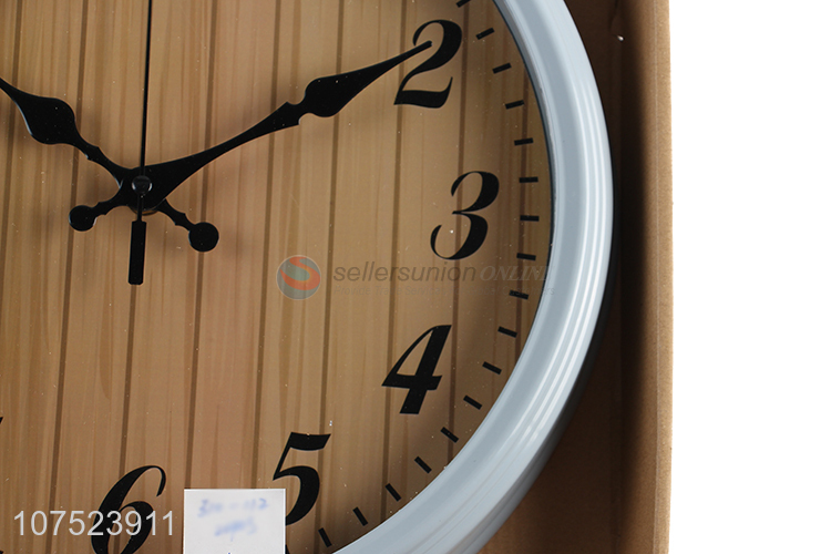 Promotional Nordic wood grain wall clock modern silent hanging wall clocks