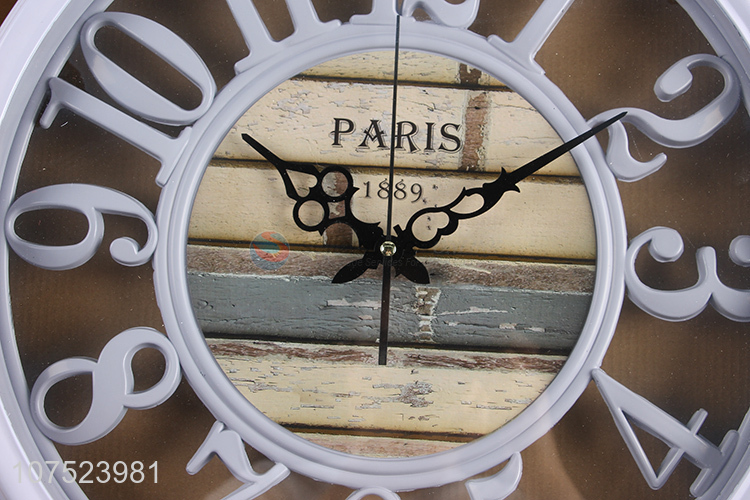 Hot sale home decoration living room wall clock creative silence hollowed-out wall clock