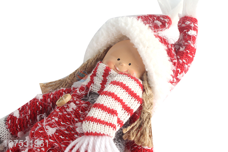 Popular products Christmas gifts standing fabric doll Christmas toy