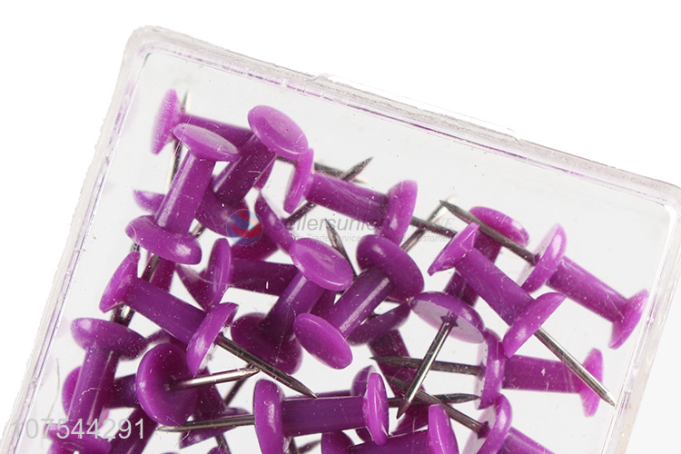 Competitive price 50pcs colorful plastic push pins office stationery