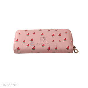 Wholesale faux leather long wallet <em>ladies</em> leather <em>purse</em>