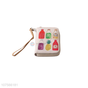 Promotional women pu leather <em>purse</em> <em>ladies</em> card holder wallet