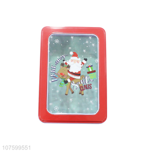 New Arrival Colorful Rectangle Christmas Tin Box Gift Box