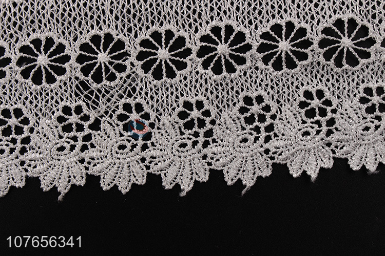 New arrival delicate white polyester lace ribbon for clothing