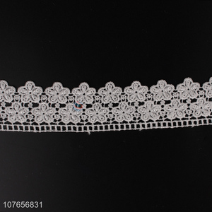 Soft delicate design pretty lace trim ribbon with high quality